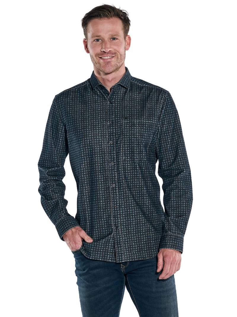 Große Größen engbers Herren Hemd langarm , Herren, grün, Größe: 58, Baumwolle, Happy Size DE Men von engbers