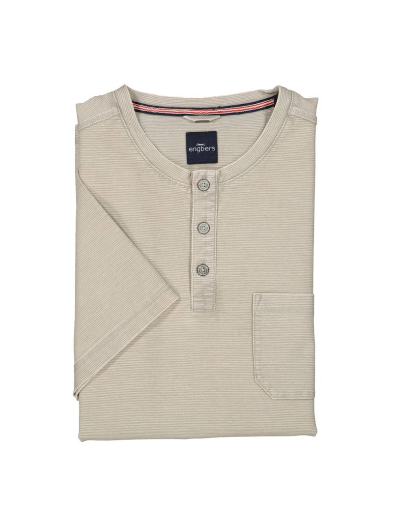 Große Größen engbers Herren Henley-Shirt regular , Herren, braun, Größe: 60, Baumwolle, Happy Size DE Men von engbers