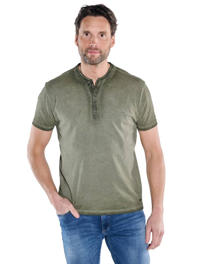 Große Größen engbers Herren Henley-Shirt uni , Herren, grau, Größe: 64, Baumwolle, Happy Size DE Men von engbers