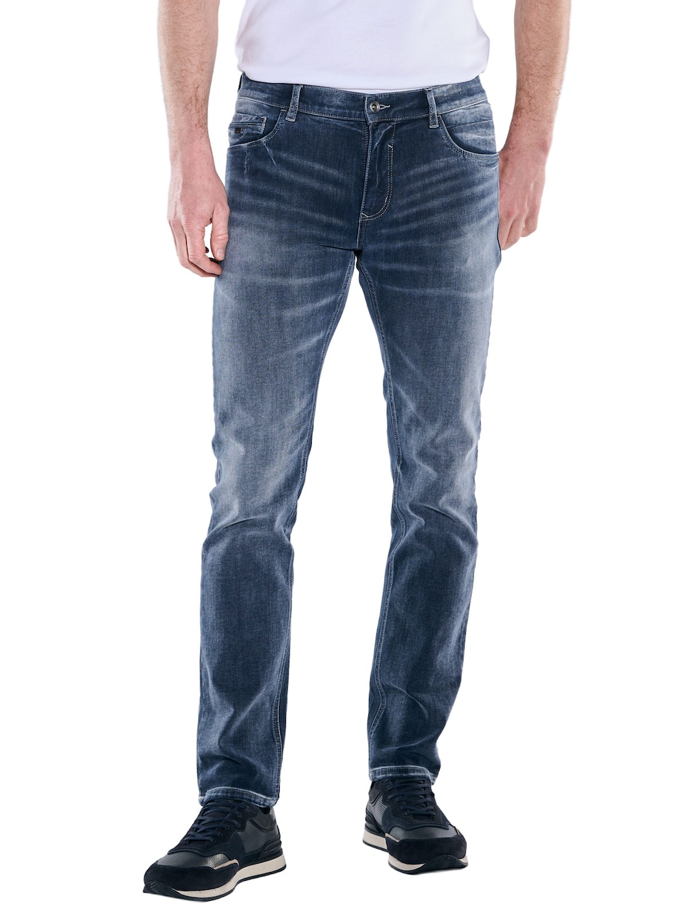 Große Größen engbers Herren Jeans 5-Pocket Superstretch , Herren, blau, Größe: 52, Baumwolle, Happy Size DE Men von engbers