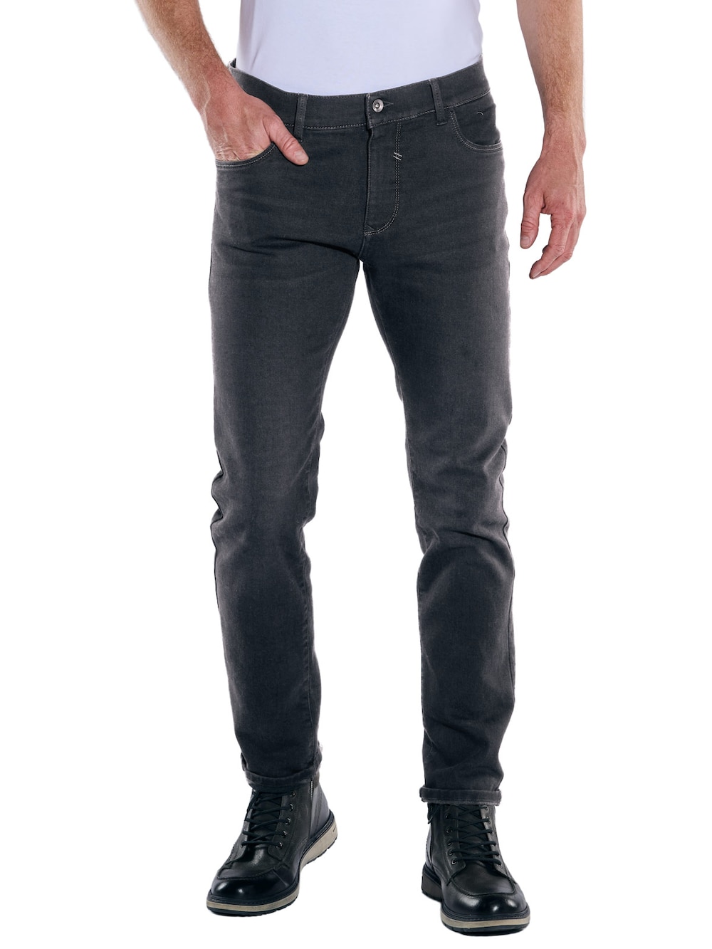 Große Größen engbers Herren Jeans 5-Pocket Superstretch , Herren, schwarz, Größe: 26, Baumwolle/Polyester, Happy Size DE Men von engbers