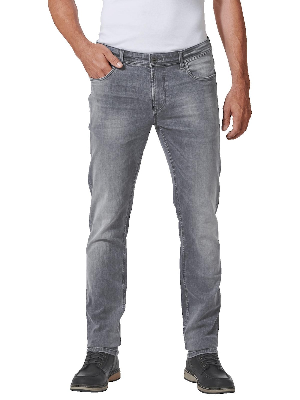 Große Größen engbers Herren Jeans slim fit , Herren, grau, Größe: 28, Baumwolle, Happy Size DE Men von engbers