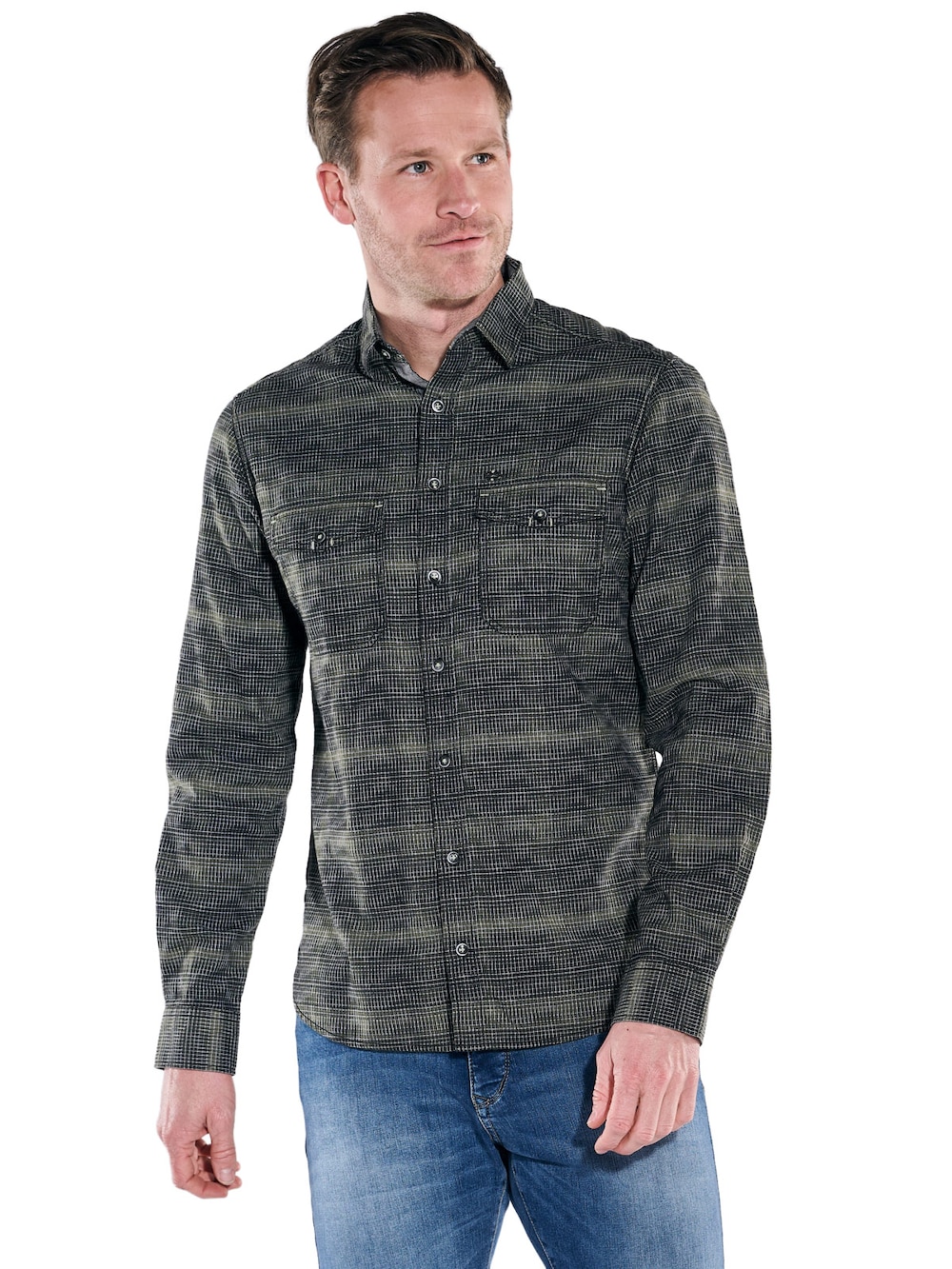 Große Größen engbers Herren Karohemd , Herren, grau, Größe: 62, Baumwolle, Happy Size DE Men von engbers