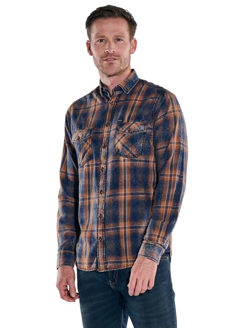 Große Größen engbers Herren Karohemd , Herren, orange, Größe: 64, Baumwolle, Happy Size DE Men von engbers