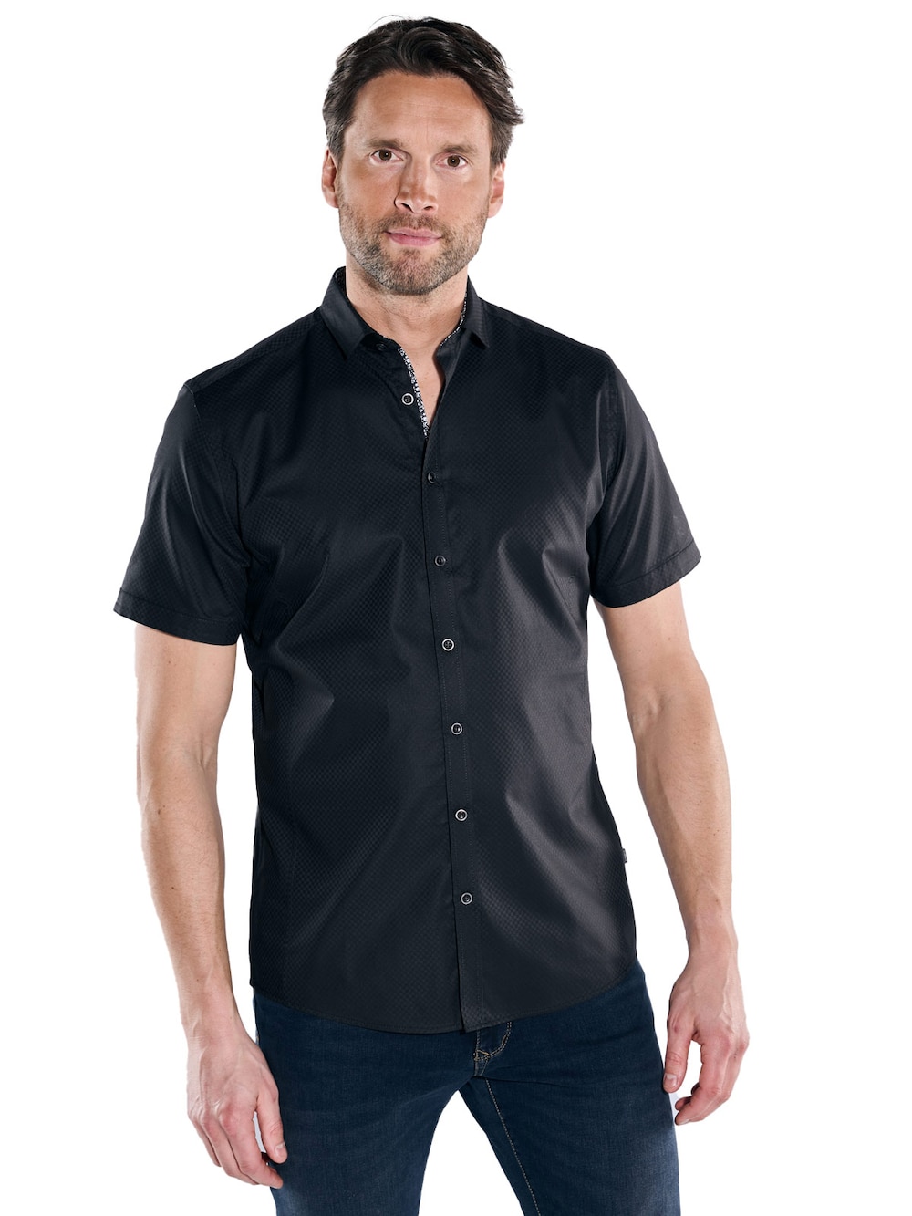 Große Größen engbers Herren Kurzarm-Hemd My Favorite , Herren, schwarz, Größe: 70, Baumwolle, Happy Size DE Men von engbers