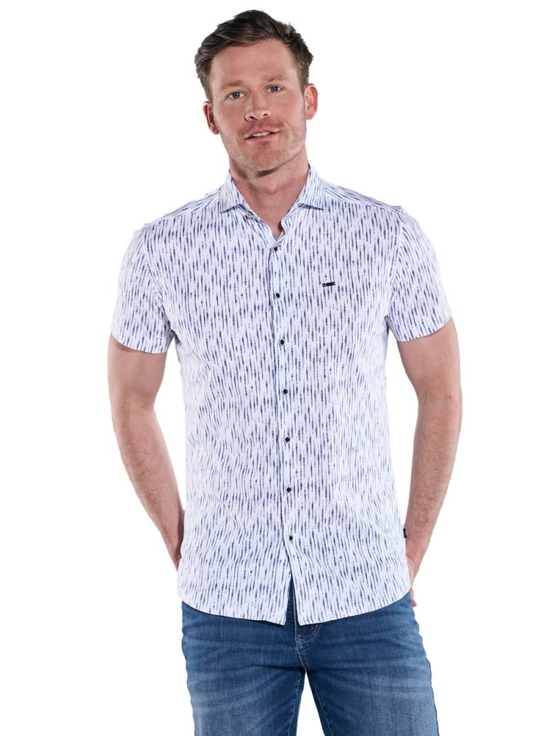 Große Größen engbers Herren Kurzarm-Hemd gemustert , Herren, blau, Größe: 62, Baumwolle, Happy Size DE Men von engbers