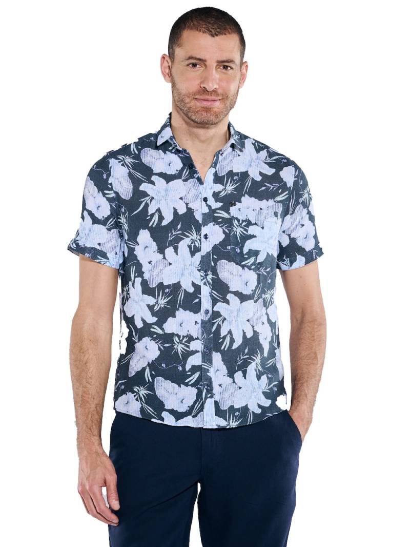 Große Größen engbers Herren Kurzarm-Hemd gemustert , Herren, grau, Größe: 62, Baumwolle, Happy Size DE Men von engbers