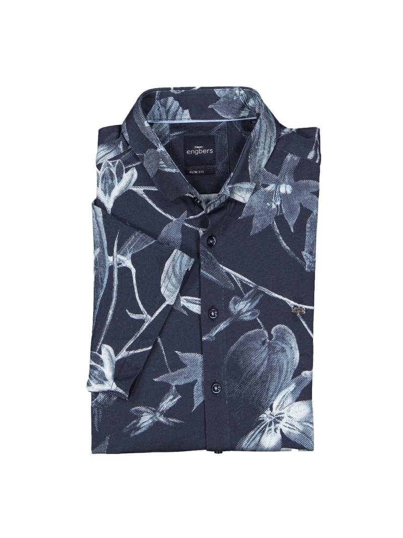 Große Größen engbers Herren Kurzarm-Hemd gemustert , Herren, grau, Größe: 64, Baumwolle, Happy Size DE Men von engbers