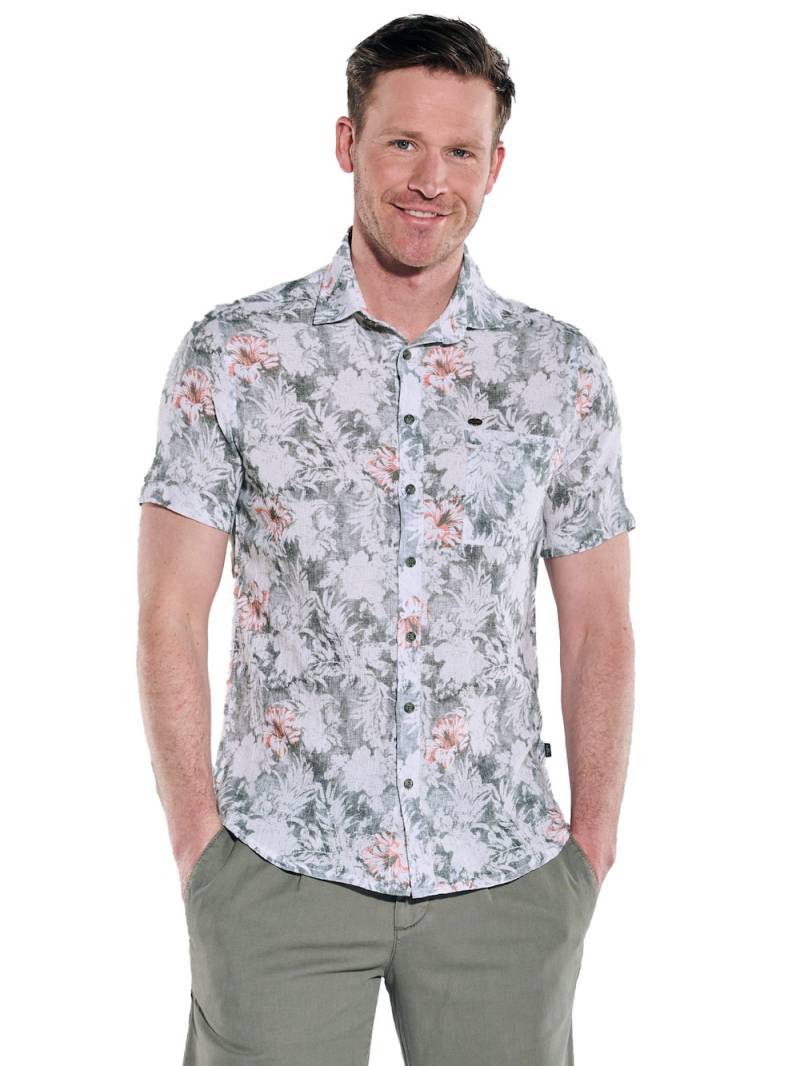 Große Größen engbers Herren Kurzarm-Hemd gemustert , Herren, grau, Größe: 68, Baumwolle, Happy Size DE Men von engbers