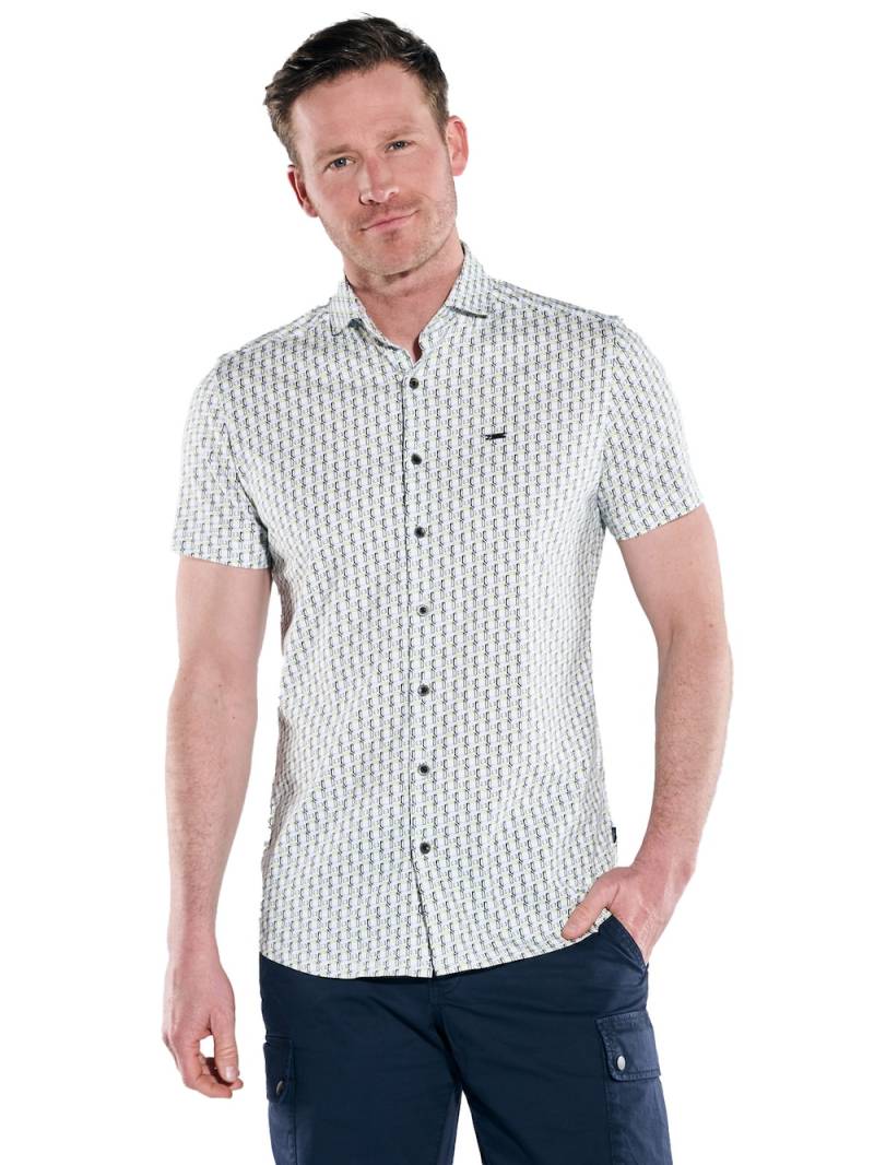 Große Größen engbers Herren Kurzarm-Hemd gemustert , Herren, grün, Größe: 58, Baumwolle, Happy Size DE Men von engbers