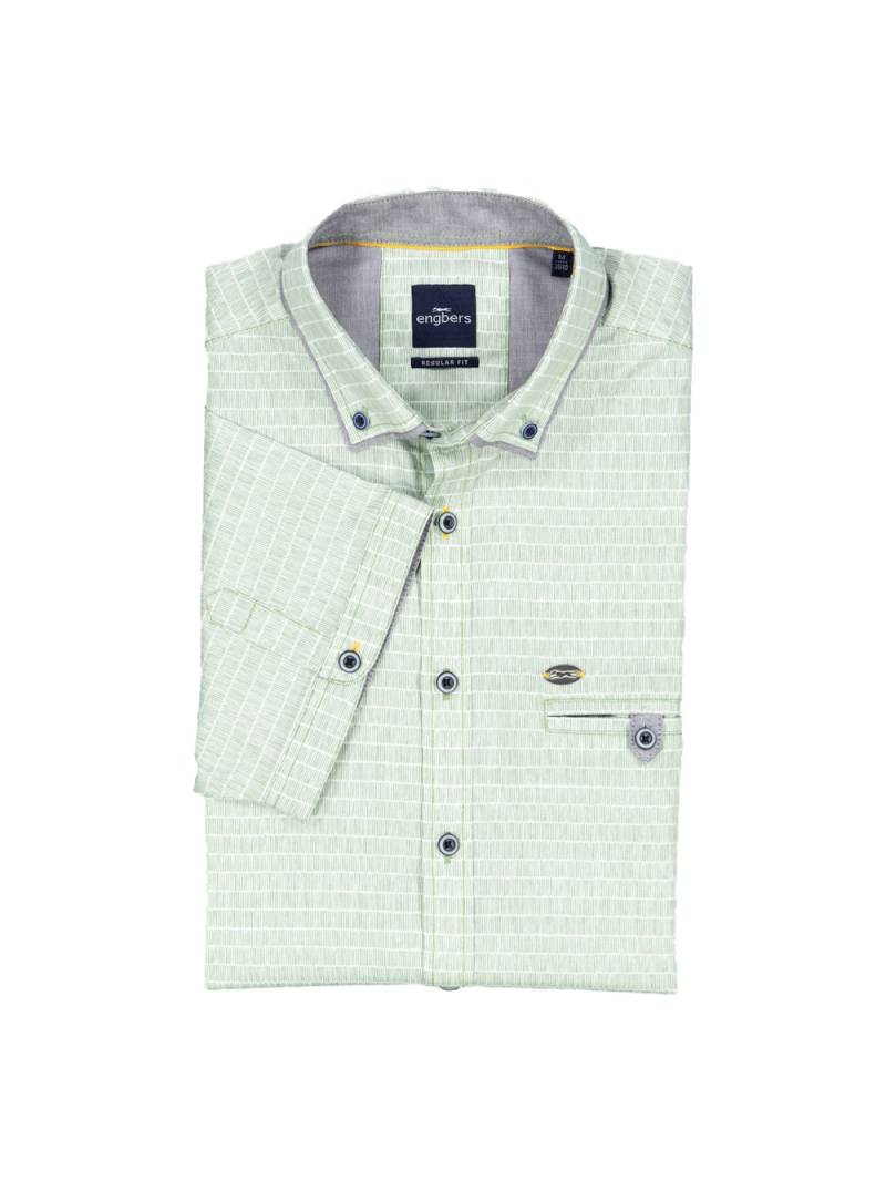 Große Größen engbers Herren Kurzarm-Hemd regular , Herren, grün, Größe: 66, Baumwolle, Happy Size DE Men von engbers