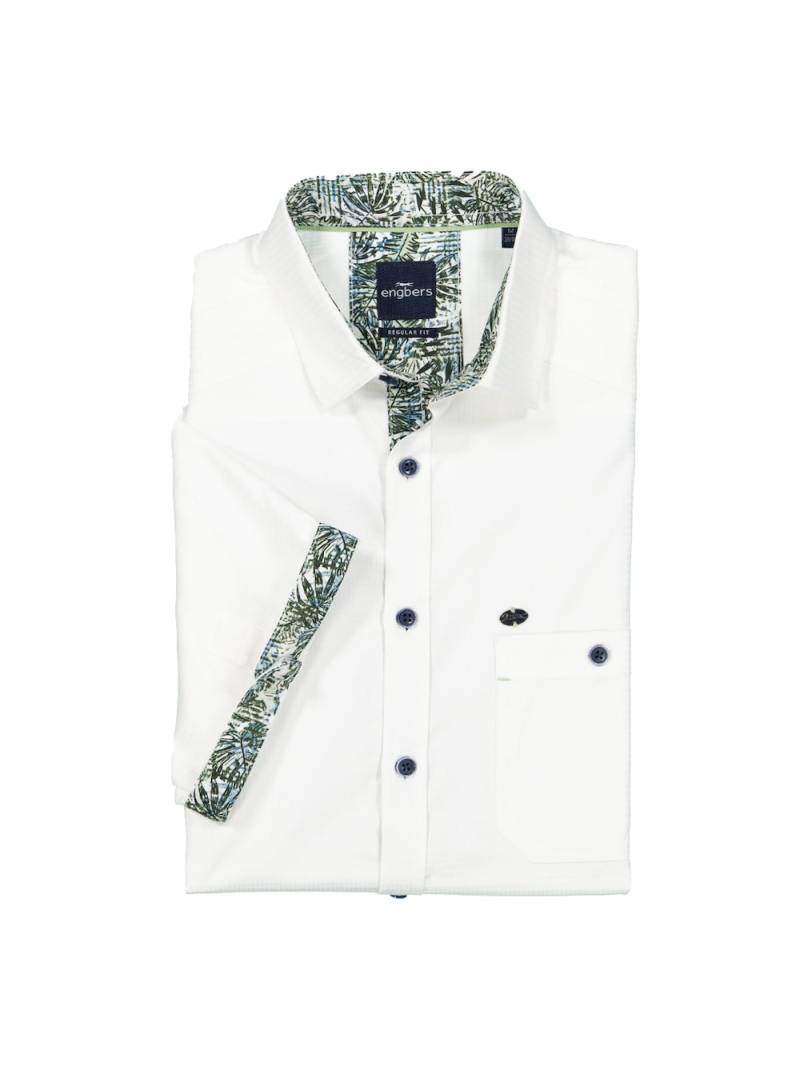Große Größen engbers Herren Kurzarm-Hemd regular , Herren, weiß, Größe: 64, Baumwolle, Happy Size DE Men von engbers