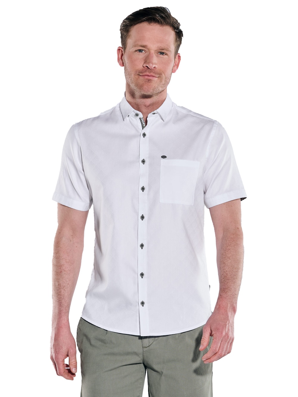 Große Größen engbers Herren Kurzarm-Hemd uni , Herren, weiß, Größe: 62, Baumwolle, Happy Size DE Men von engbers