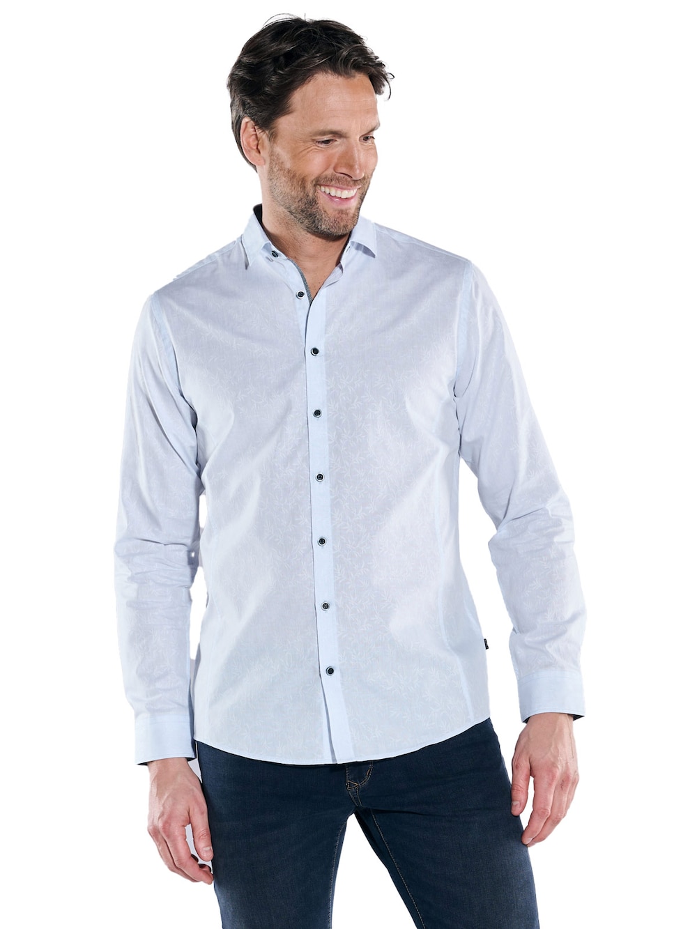 Große Größen engbers Herren Langarm-Hemd My Favorite , Herren, blau, Größe: 58, Baumwolle, Happy Size DE Men von engbers