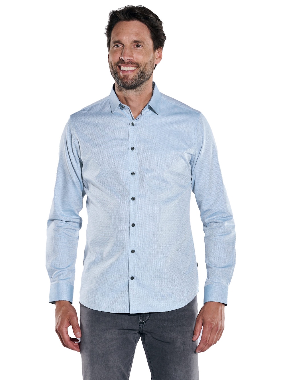 Große Größen engbers Herren Langarm-Hemd My Favorite , Herren, blau, Größe: 66, Baumwolle, Happy Size DE Men von engbers