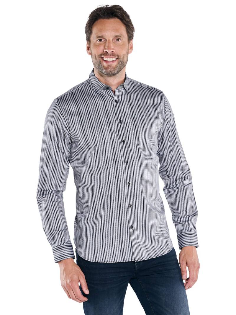 Große Größen engbers Herren Langarm-Hemd My Favorite , Herren, grau, Größe: 58, Baumwolle, Happy Size DE Men von engbers