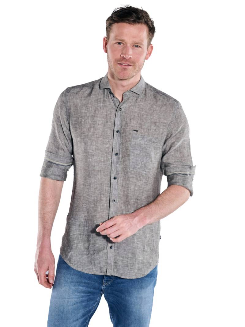 Große Größen engbers Herren Langarm-Hemd aus Leinen , Herren, grau, Größe: 70, Leinen, Happy Size DE Men von engbers