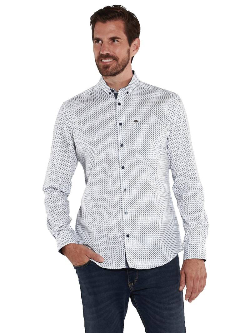 Große Größen engbers Herren Langarm-Hemd gemustert , Herren, blau, Größe: 62, Baumwolle, Happy Size DE Men von engbers