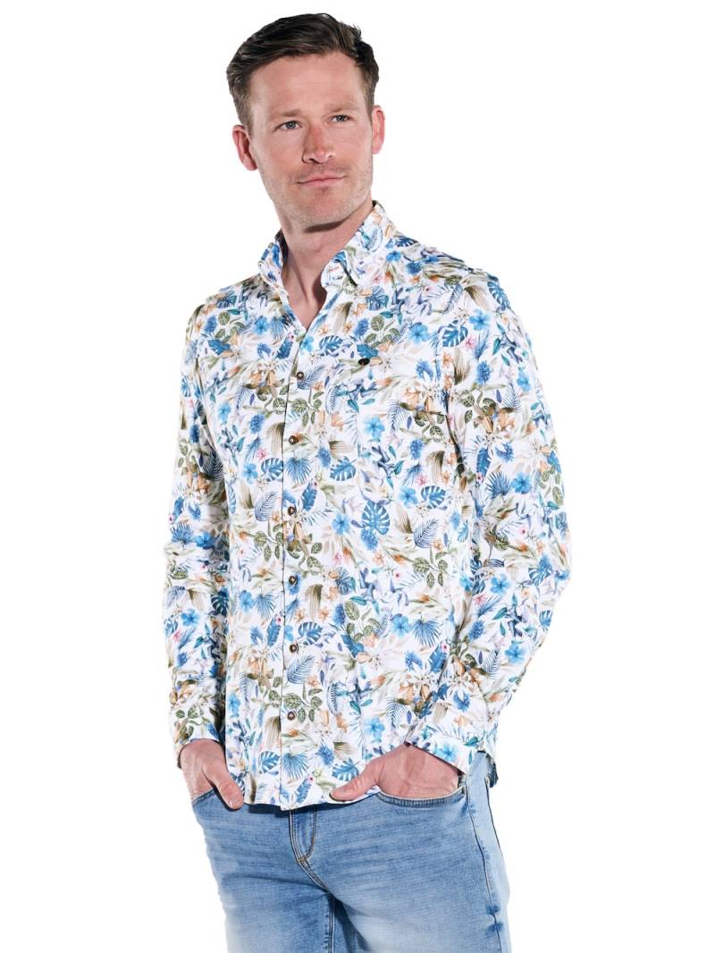 Große Größen engbers Herren Langarm-Hemd gemustert , Herren, braun, Größe: 64, Baumwolle, Happy Size DE Men von engbers