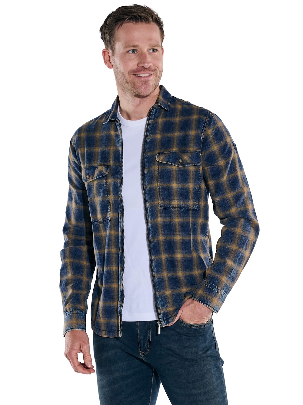 Große Größen engbers Herren Langarm-Hemd gemustert , Herren, braun, Größe: 64, Baumwolle, Happy Size DE Men von engbers