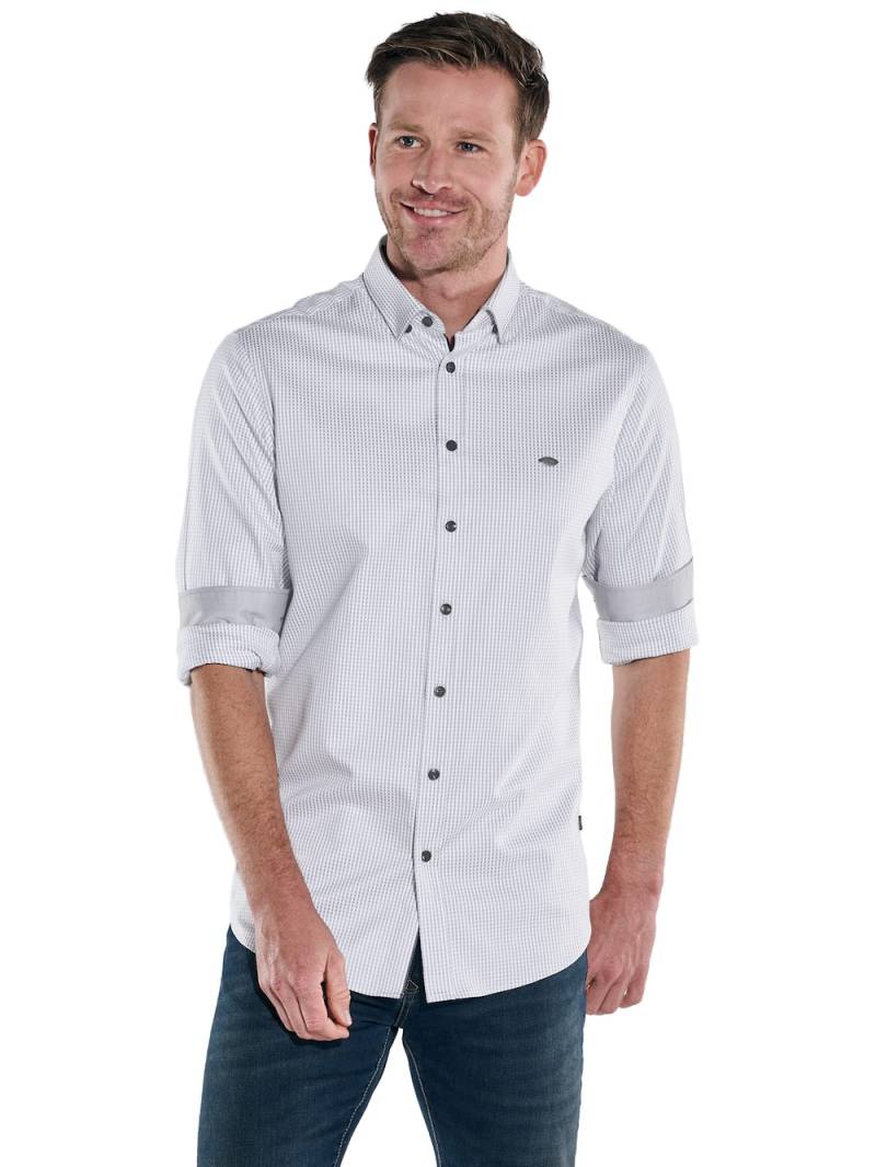 Große Größen engbers Herren Langarm-Hemd gemustert , Herren, grau, Größe: 62, Baumwolle, Happy Size DE Men von engbers