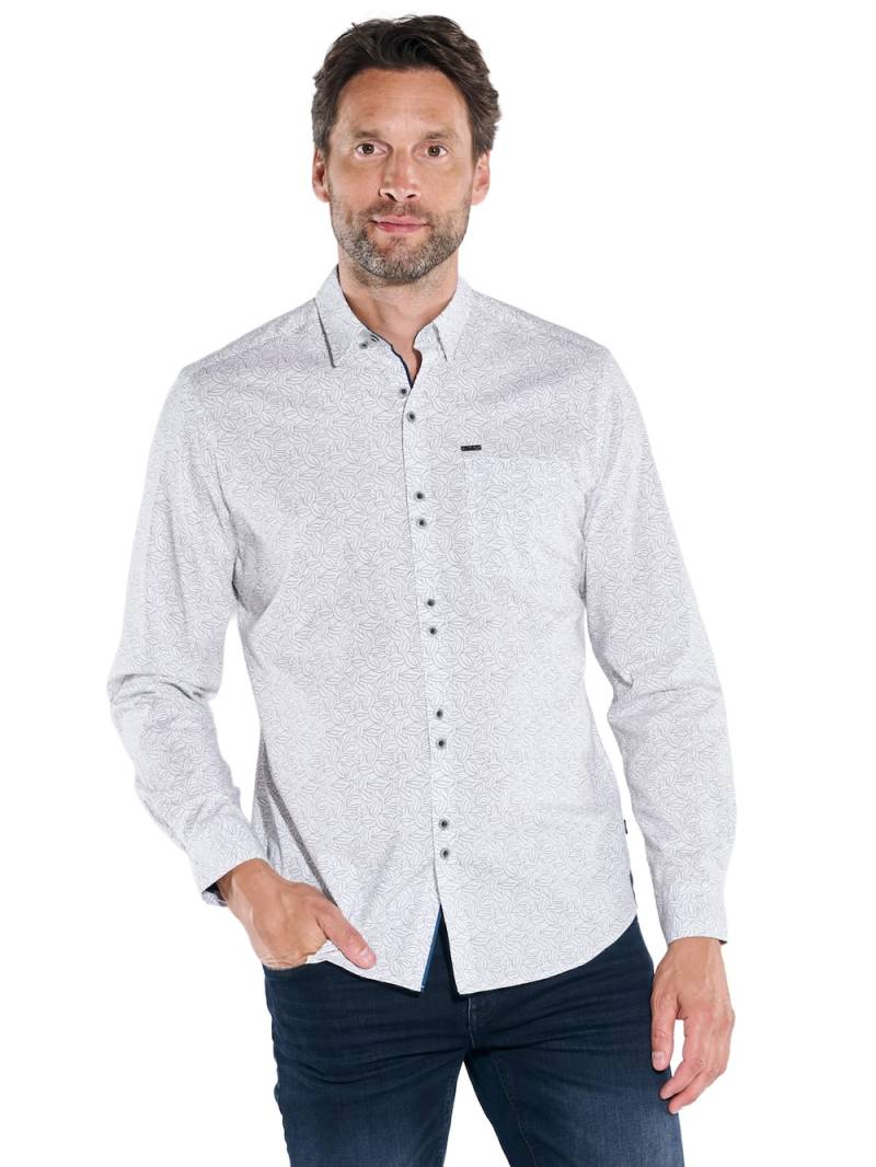 Große Größen engbers Herren Langarm-Hemd gemustert , Herren, orange, Größe: 66, Baumwolle, Happy Size DE Men von engbers