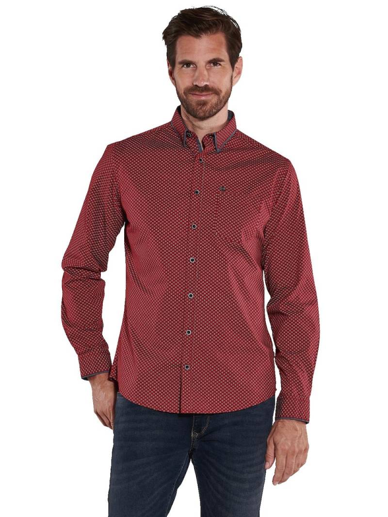 Große Größen engbers Herren Langarm-Hemd gemustert , Herren, rosa, Größe: 66, Baumwolle, Happy Size DE Men von engbers