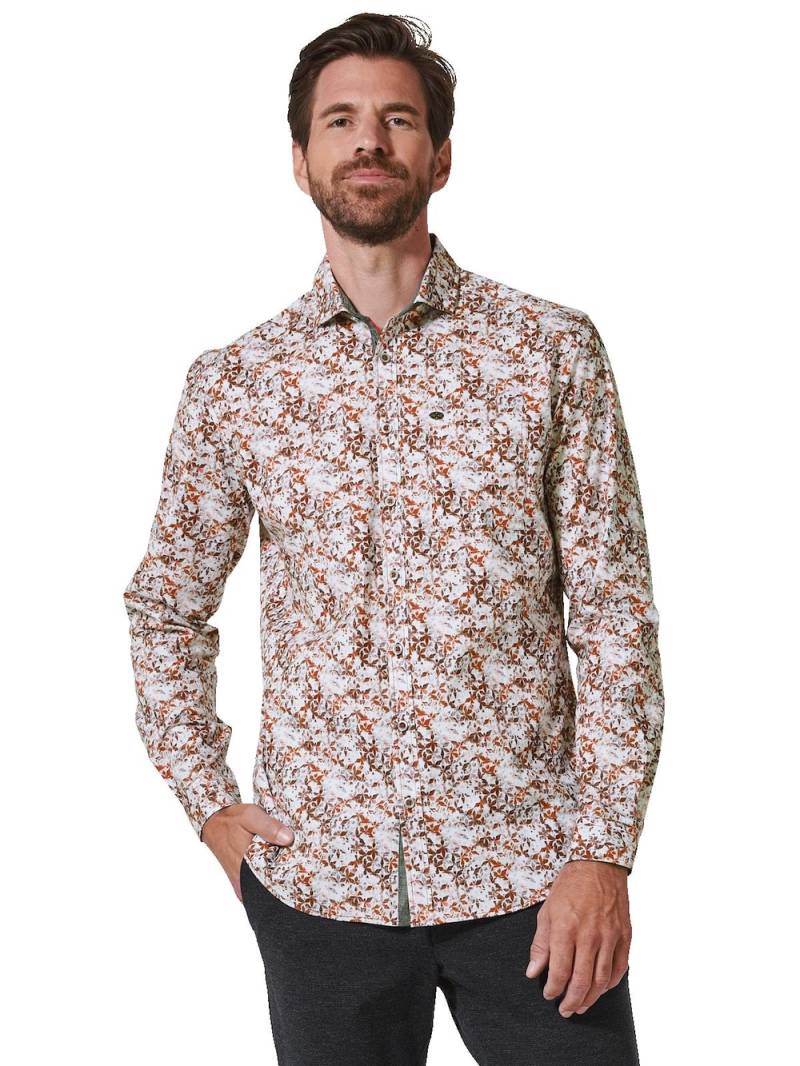 Große Größen engbers Herren Langarm-Hemd gemustert , Herren, rot, Größe: 58, Baumwolle, Happy Size DE Men von engbers