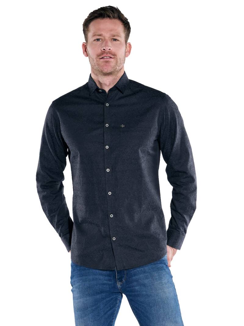 Große Größen engbers Herren Langarm-Hemd gemustert , Herren, türkis, Größe: 68, Baumwolle, Happy Size DE Men von engbers