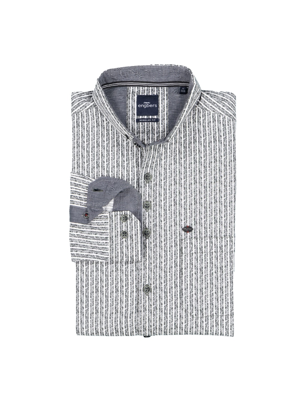 Große Größen engbers Herren Langarm-Hemd gestreift , Herren, braun, Größe: 64, Baumwolle, Happy Size DE Men von engbers