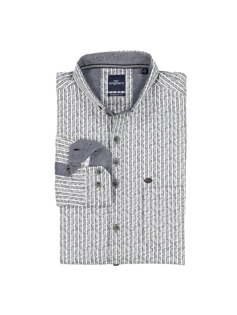 Große Größen engbers Herren Langarm-Hemd gestreift , Herren, braun, Größe: 64, Baumwolle, Happy Size DE Men von engbers