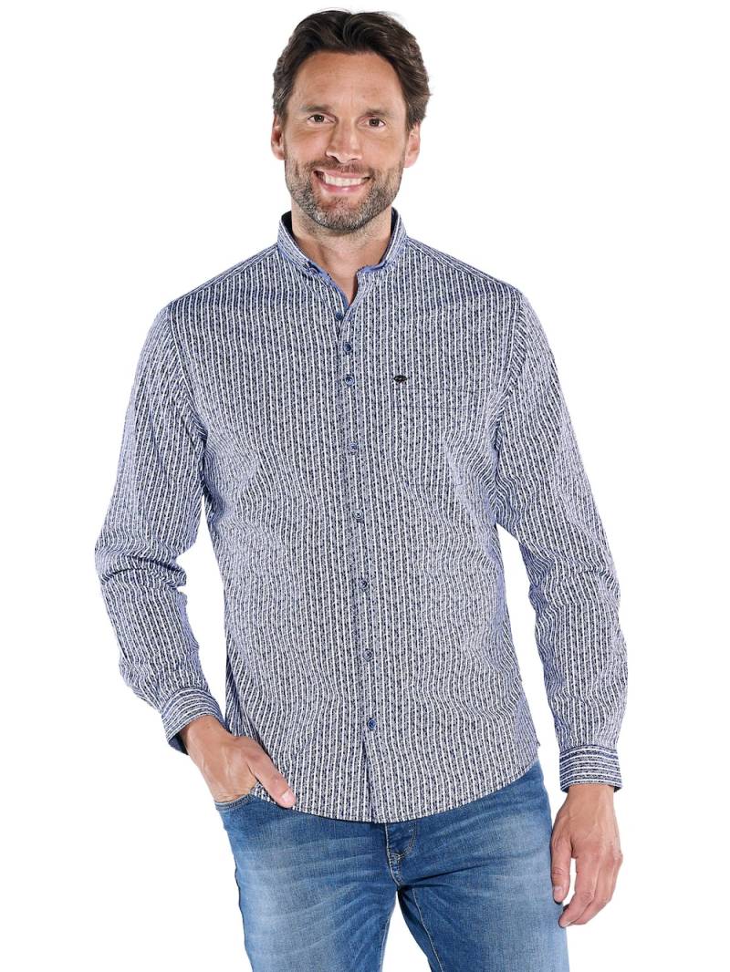 Große Größen engbers Herren Langarm-Hemd gestreift , Herren, grau, Größe: 62, Baumwolle, Happy Size DE Men von engbers