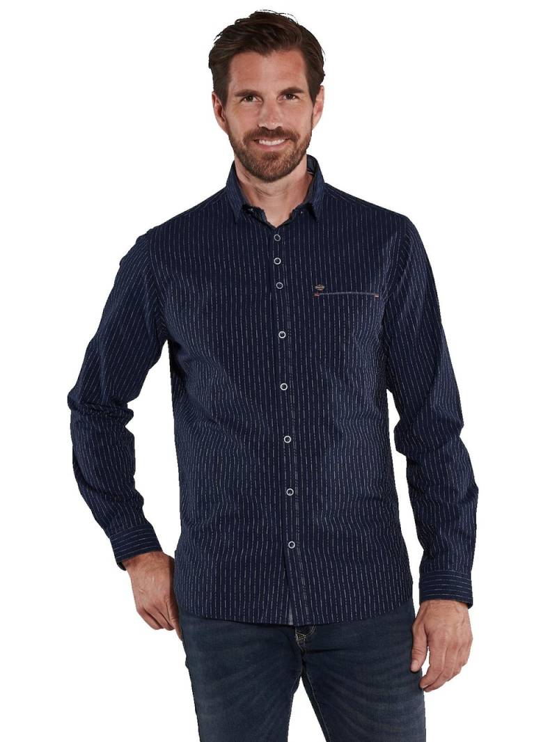 Große Größen engbers Herren Langarm-Hemd gestreift , Herren, grau, Größe: 62, Baumwolle, Happy Size DE Men von engbers