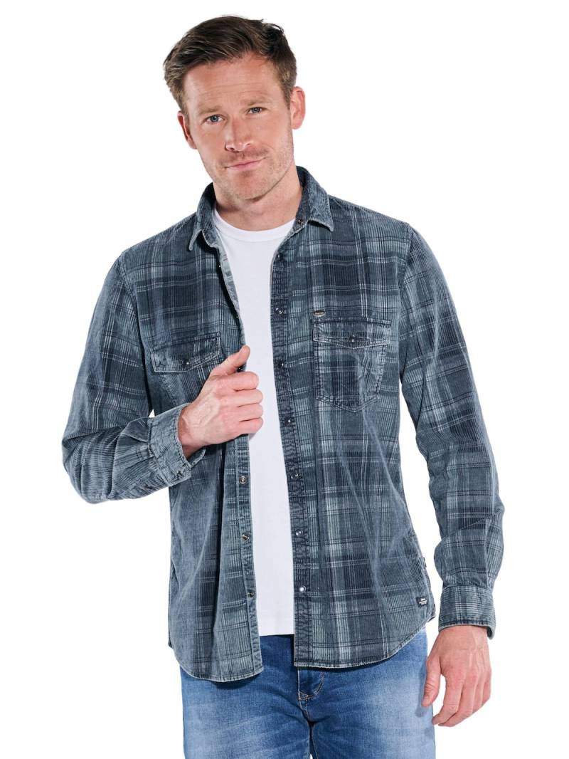 Große Größen engbers Herren Langarm-Hemd kariert , Herren, grün, Größe: 58, Baumwolle, Happy Size DE Men von engbers