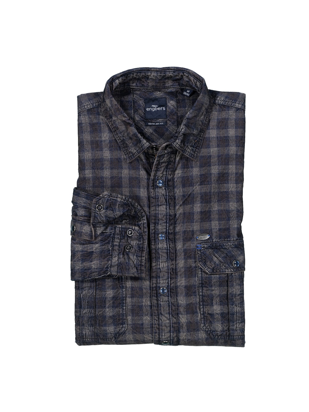 Große Größen engbers Herren Langarm-Hemd kariert , Herren, türkis, Größe: 60, Baumwolle, Happy Size DE Men von engbers