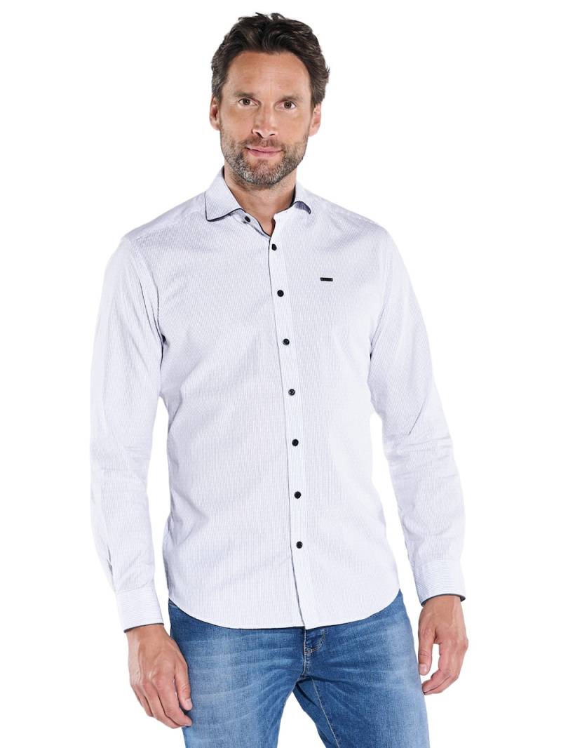 Große Größen engbers Herren Langarm-Hemd mit Haifischkragen , Herren, weiß, Größe: 66, Baumwolle, Happy Size DE Men von engbers