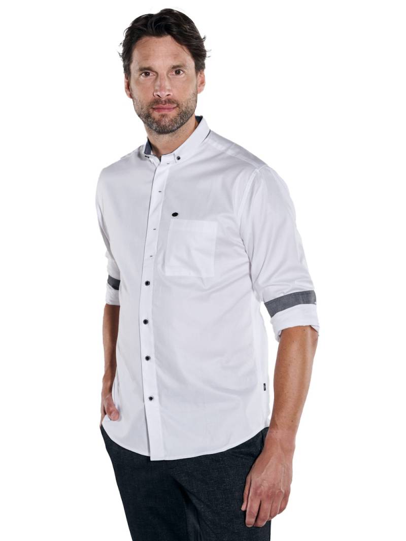 Große Größen engbers Herren Langarm-Hemd regular , Herren, weiß, Größe: 66, Baumwolle, Happy Size DE Men von engbers