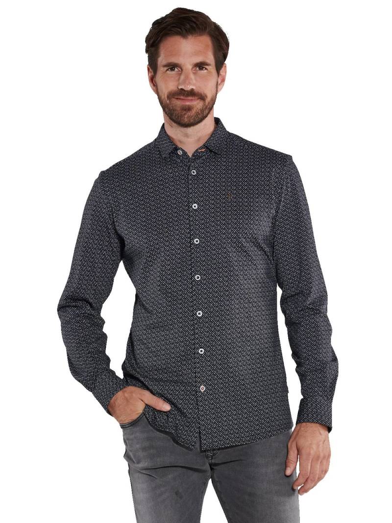 Große Größen engbers Herren Langarm-Hemd slim fit , Herren, schwarz, Größe: 64, Baumwolle, Happy Size DE Men von engbers