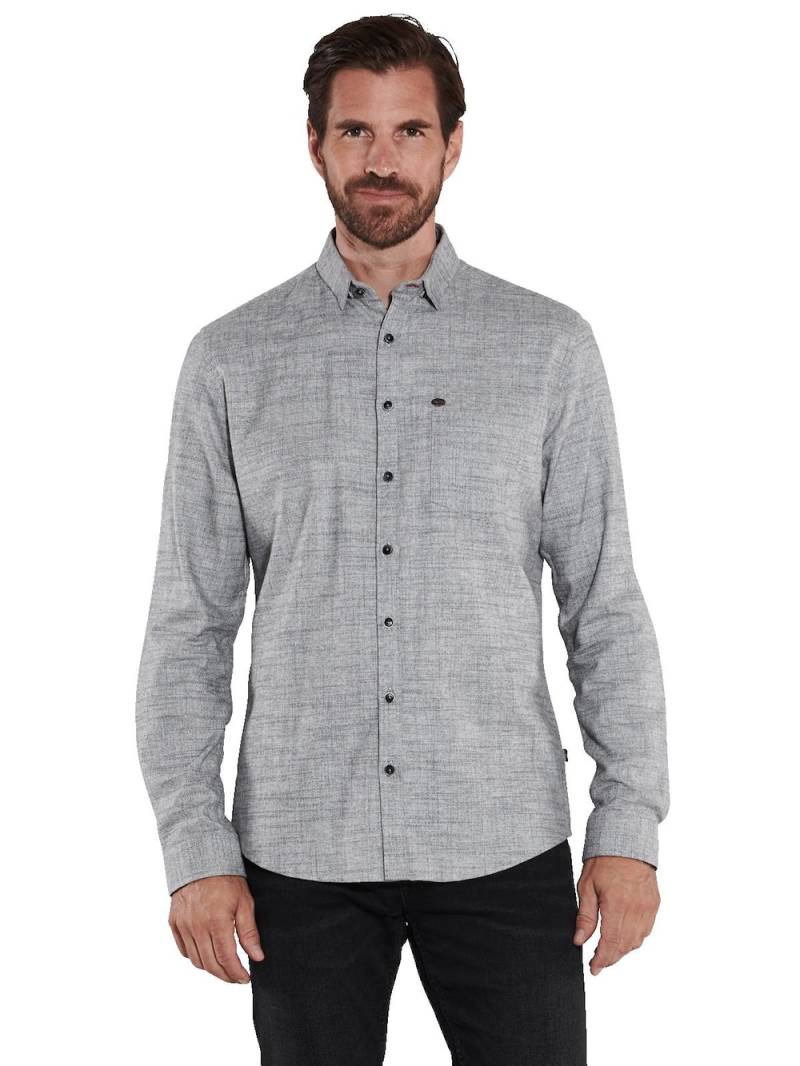 Große Größen engbers Herren Langarm-Hemd uni , Herren, grau, Größe: 64, Baumwolle, Happy Size DE Men von engbers