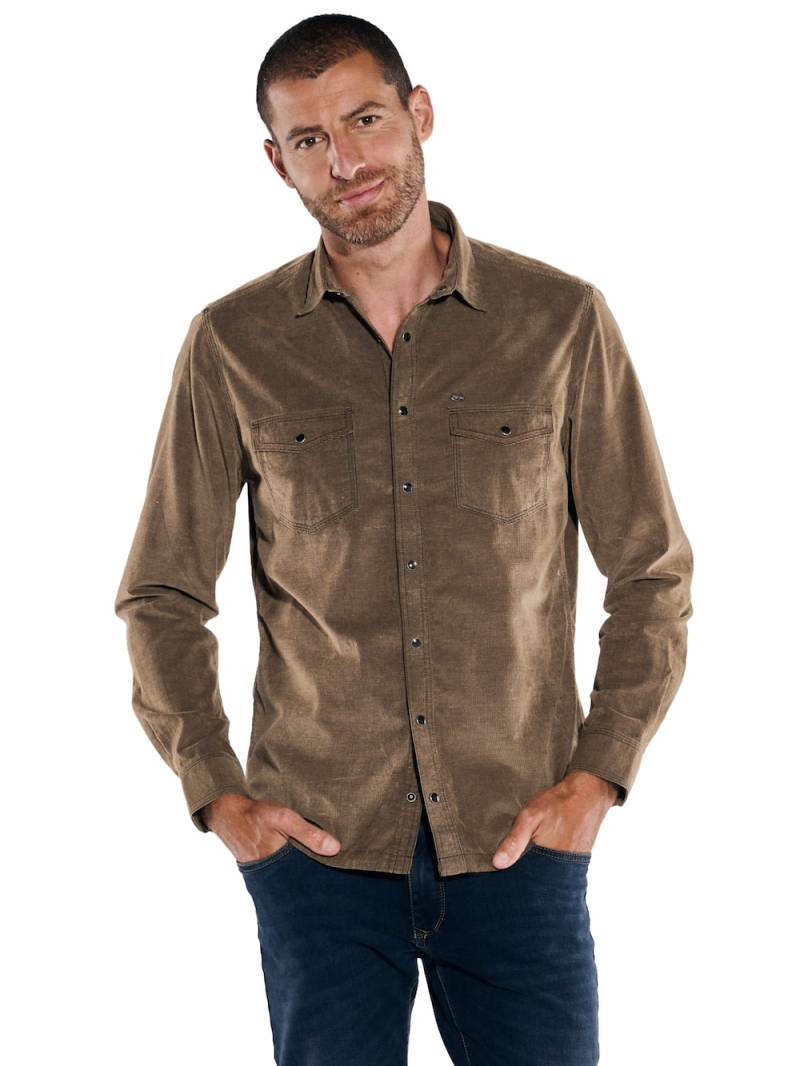 Große Größen engbers Herren Langarm-Hemd uni , Herren, rosa, Größe: 60, Baumwolle, Happy Size DE Men von engbers