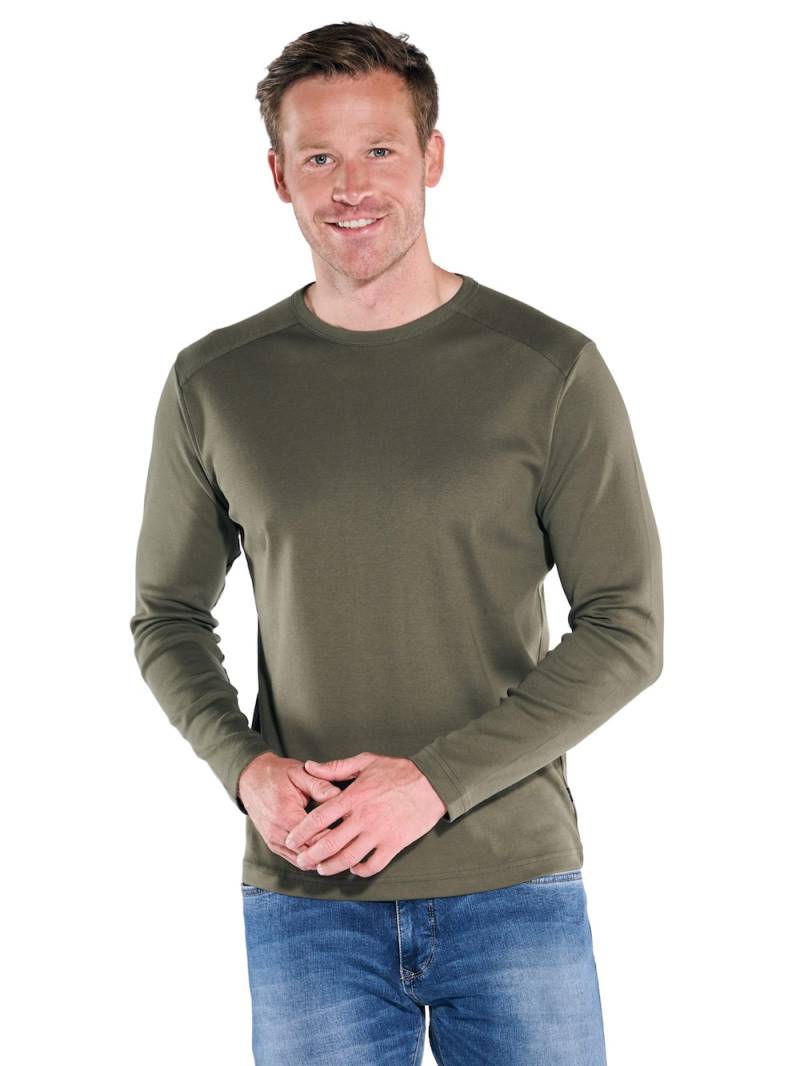 Große Größen engbers Herren Langarm-Shirt My Favorite organic , Herren, braun, Größe: 70, Baumwolle, Happy Size DE Men von engbers