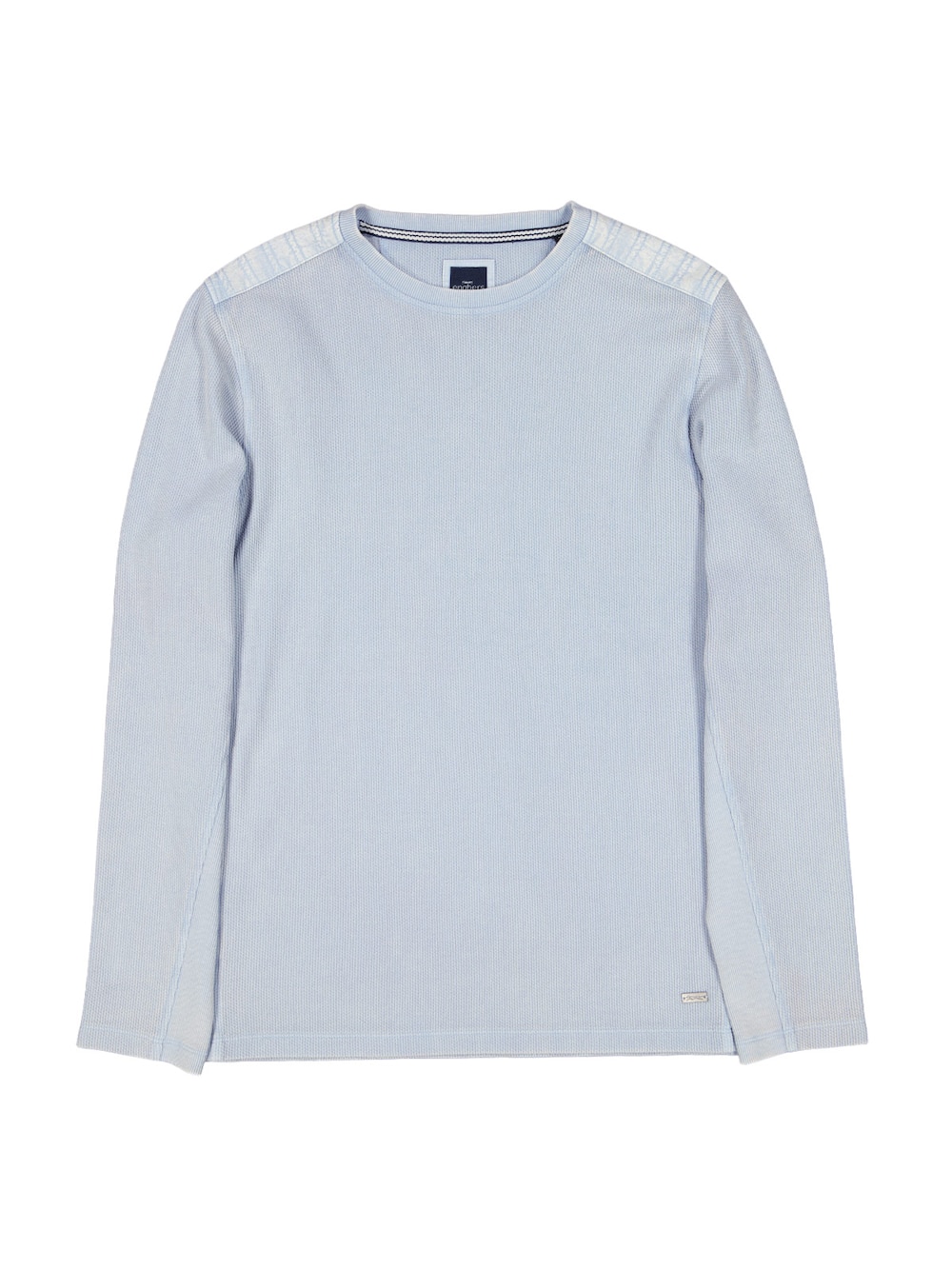 Große Größen engbers Herren Langarm-Shirt meliert , Herren, blau, Größe: 60, Baumwolle, Happy Size DE Men von engbers