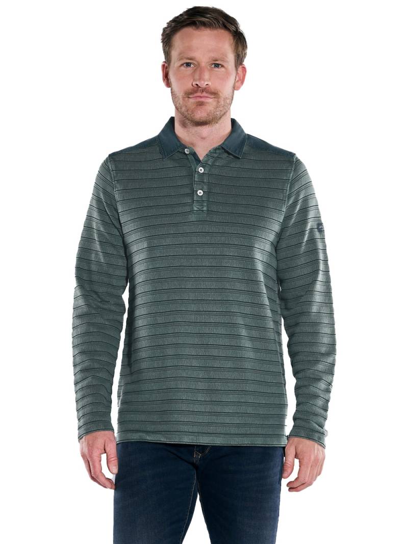 Große Größen engbers Herren Langarm-Shirt mit Polo-Kragen , Herren, grün, Größe: 66, Baumwolle/Polyester, Happy Size DE Men von engbers