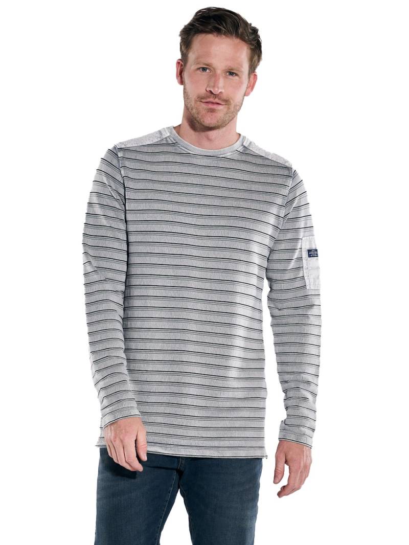 Große Größen engbers Herren Langarm-Shirt regular , Herren, grau, Größe: 58, Baumwolle/Polyester, Happy Size DE Men von engbers