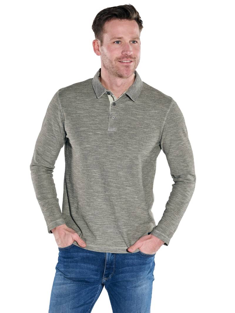 Große Größen engbers Herren Langarm-Shirt strukturiert , Herren, braun, Größe: 68, Baumwolle/Polyester, Happy Size DE Men von engbers
