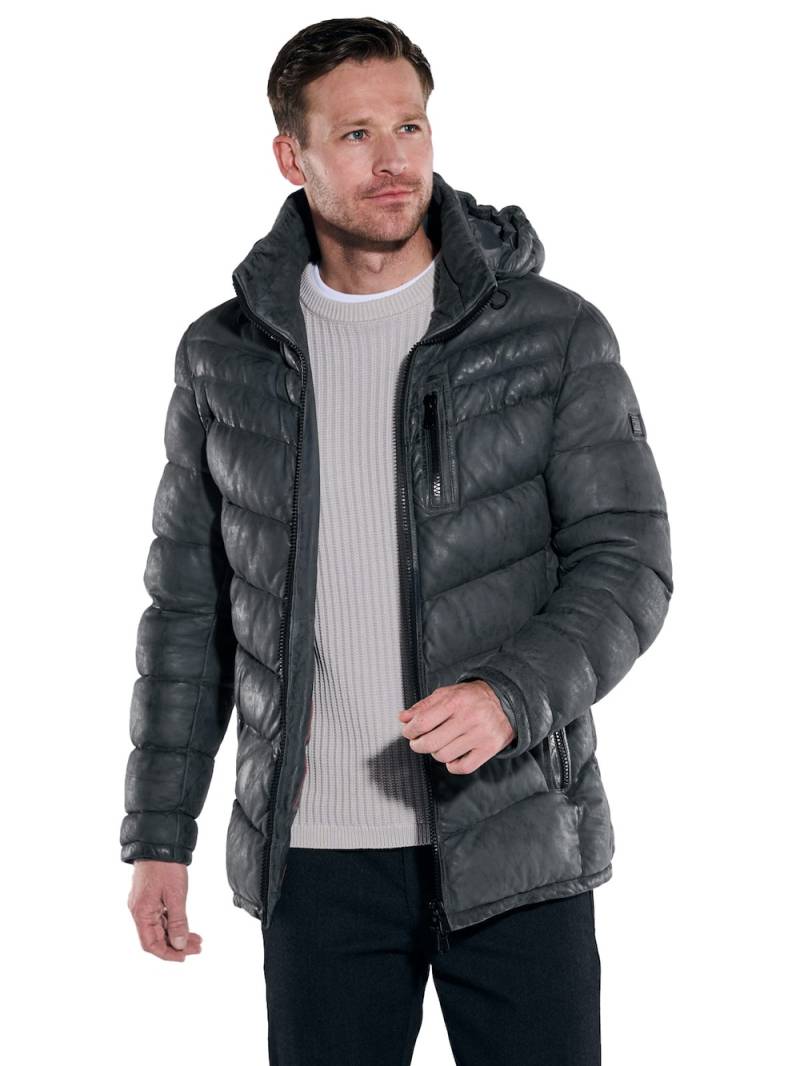 Große Größen engbers Herren Lederjacke regular , Herren, blau, Größe: 62, Happy Size DE Men von engbers