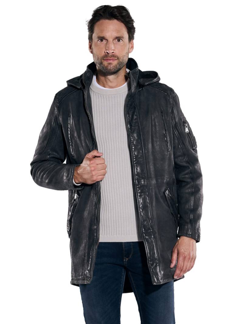 Große Größen engbers Herren Lederjacke regular , Herren, schwarz, Größe: 52, Happy Size DE Men von engbers