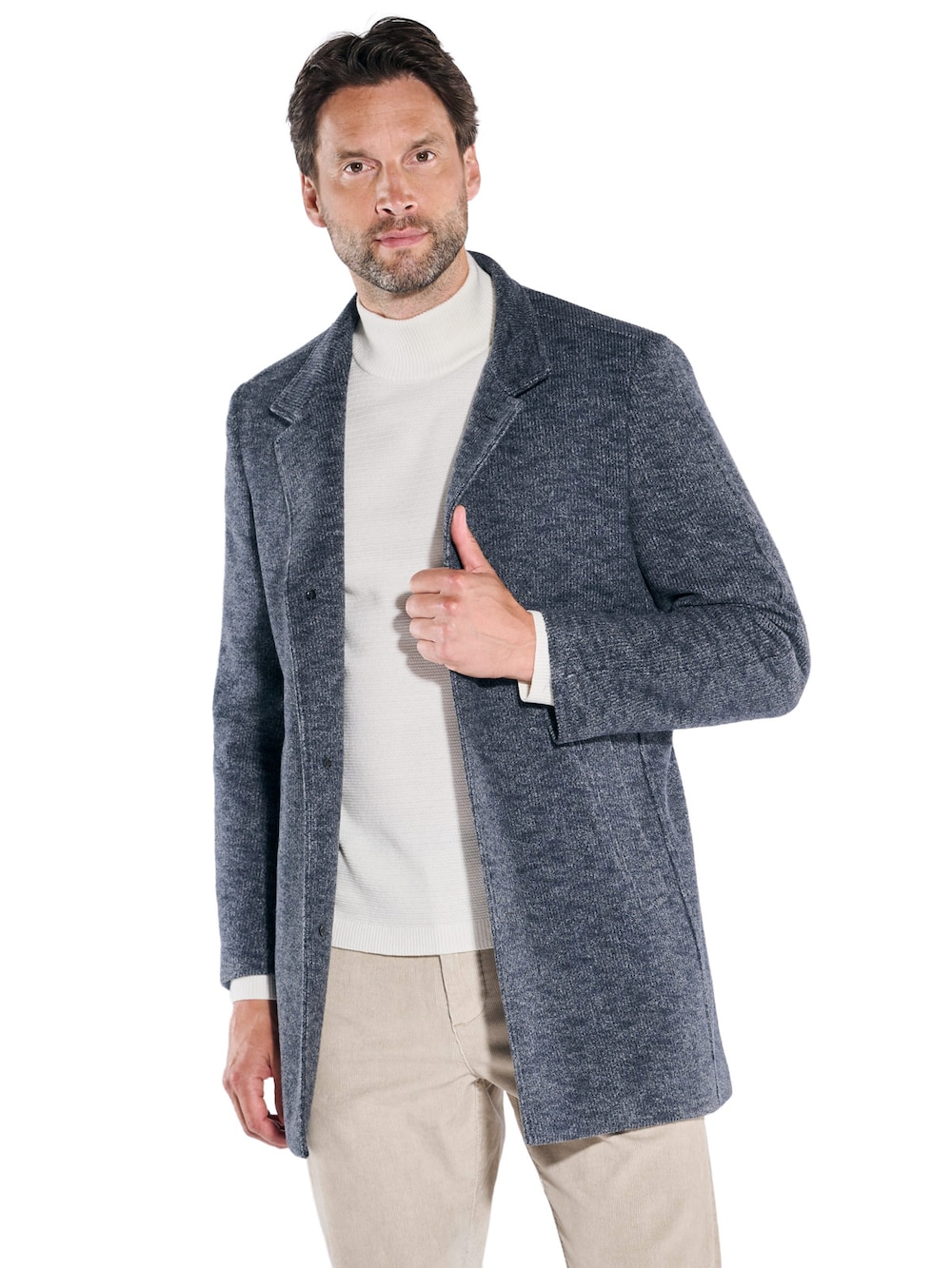 Große Größen engbers Herren Mantel , Herren, türkis, Größe: 52, Synthetische Fasern/Baumwolle, Happy Size DE Men von engbers