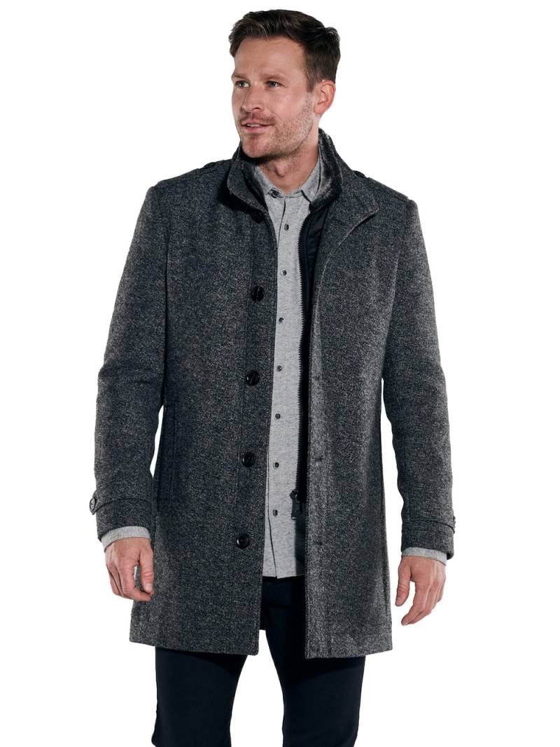 Große Größen engbers Herren Mantel mit Inlet , Herren, grau, Größe: 58, Polyester, Happy Size DE Men von engbers