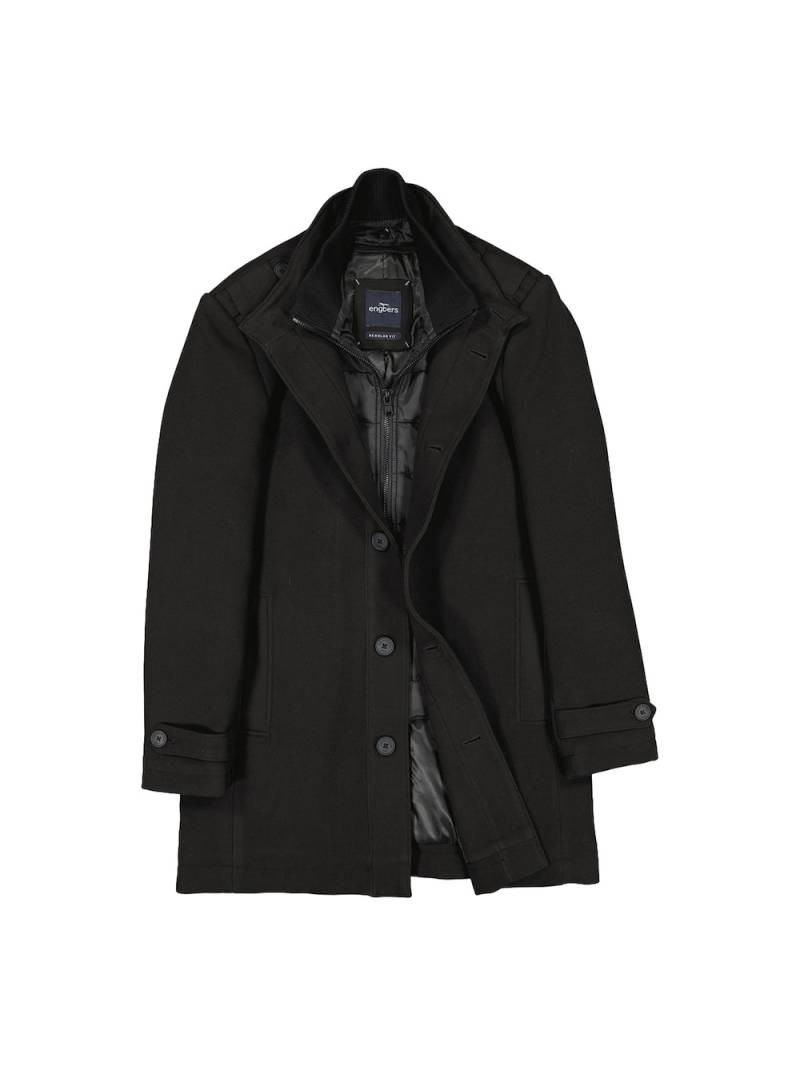 Große Größen engbers Herren Mantel mit herausnehmbaren Inlet , Herren, schwarz, Größe: 62, Polyester, Happy Size DE Men von engbers